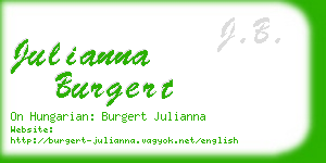 julianna burgert business card